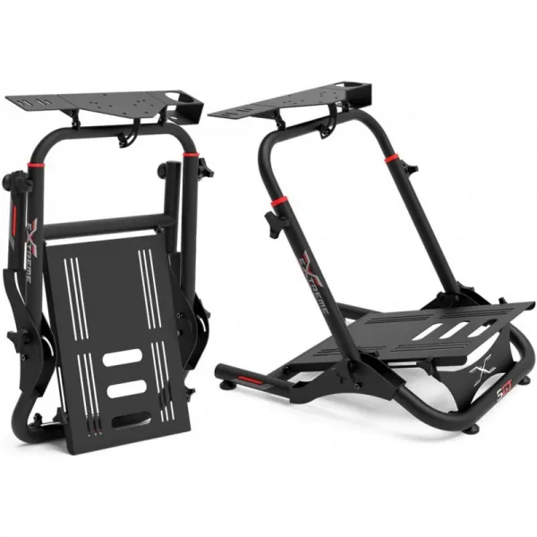 Extreme Sim 레이싱 휠 스탠드 조종석 SGT 레이싱 시뮬레이터-로지텍 G25 G27 G29 G920 Thrustmaster 및 Fanatec 용 블랙, 1, 단일옵션