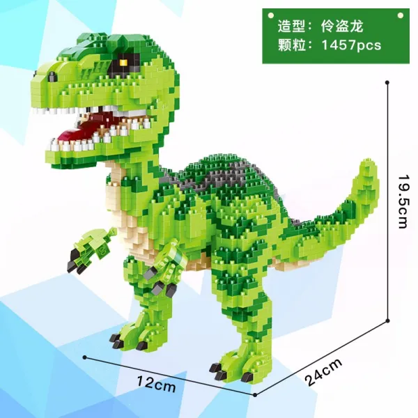 중국레고 쥬라기월드 인도랩터의 록우드 저택 난동 레레호환블록, 02 BLD16089 벨로시 랩터
