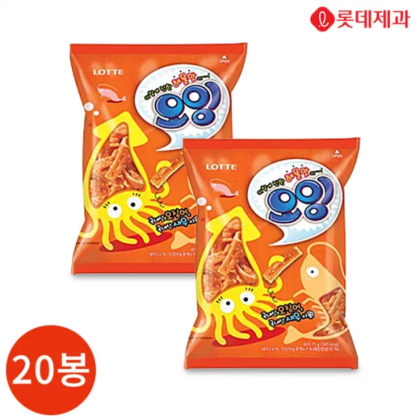 롯데 오잉! 해물맛 74g x 20봉, 단품