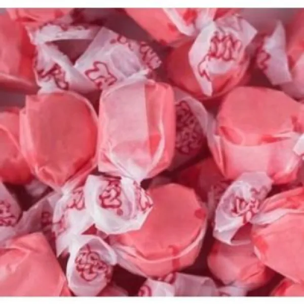 Red Strawberry Gourmet Salt Water Taffy (2 LB) 빨간 딸기 미식가 바닷물 Taffy (907.2g), 1