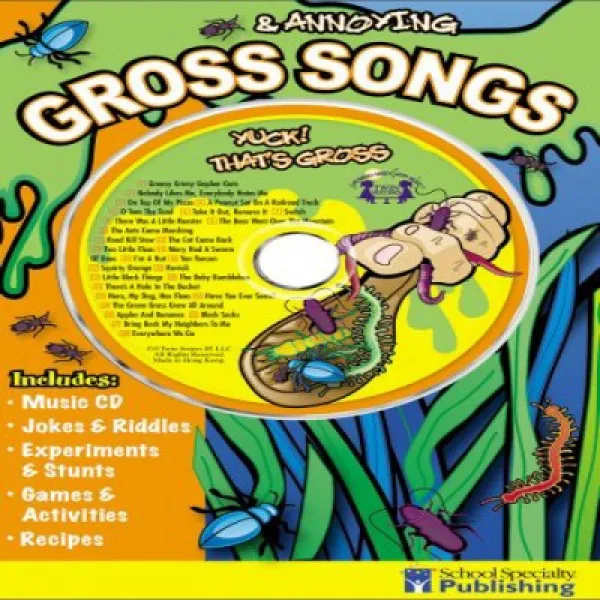 Gross Annoying Songs Sing Along Activity Book With Cd: Yuck! That's Gross 총체적이고 성가신 노래가 Cd로 활동 책을 따 1