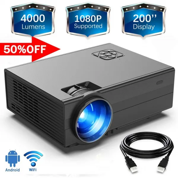 HD 4000Lux WiFi 영사기 200 