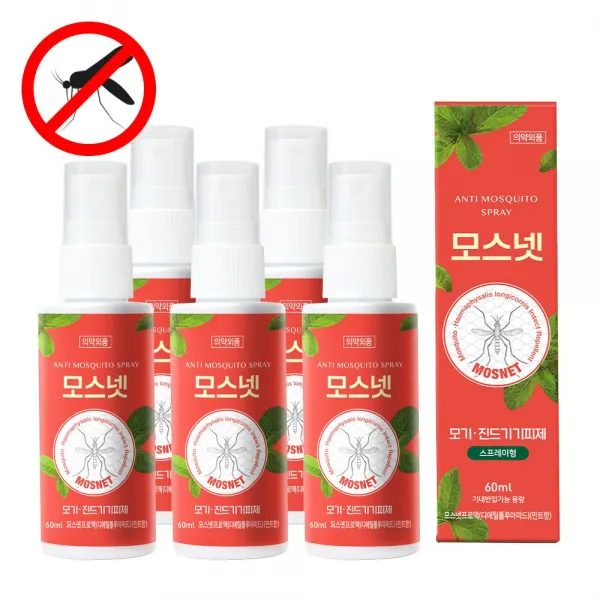 모스넷 프로액 60ml, 5개, 60ml
