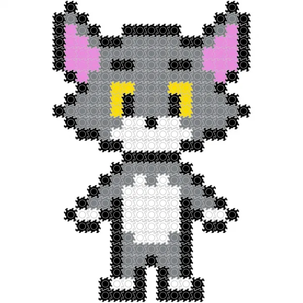 8mm 디폼블럭 1:1도안+연결고리 캐릭터 세트 C 51. 톰