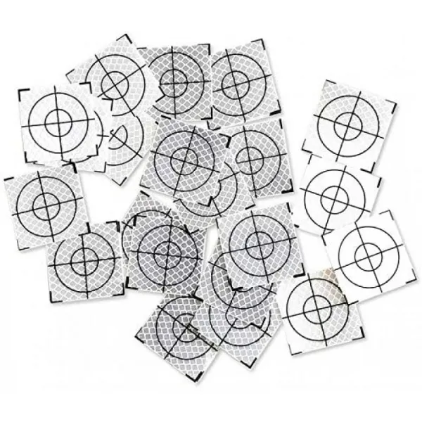 Jcstarrie 반사판 스티커 – 50pcs 반사 안전 스티커 테이프 대상 대상 총 역 50 * 50mm