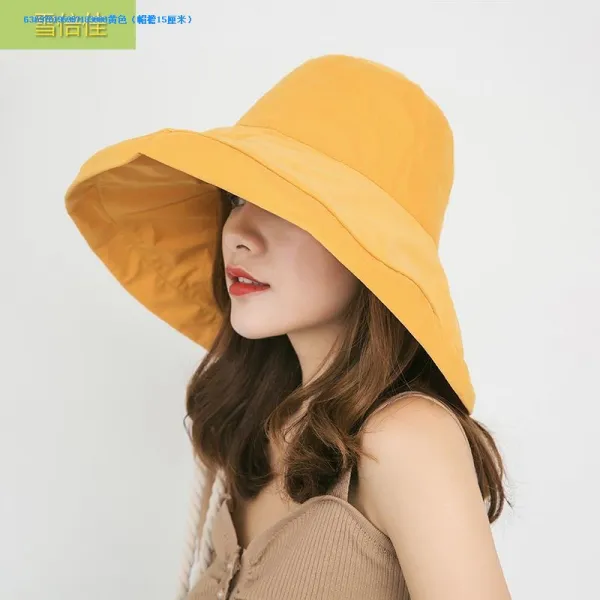 꿈동산 사파리모자 머리 둘레 벙거지 오버사이즈 챙 낙숫물 얼굴가리기 여성 레쉬 빅사이즈 큰사이즈 라지 썬캡 엘로우 태양