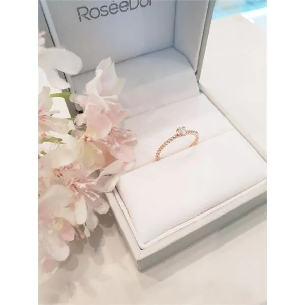 RoseeDor 골든듀AMC 14k 로즈골드 그레이 러프 다이아몬드 반지