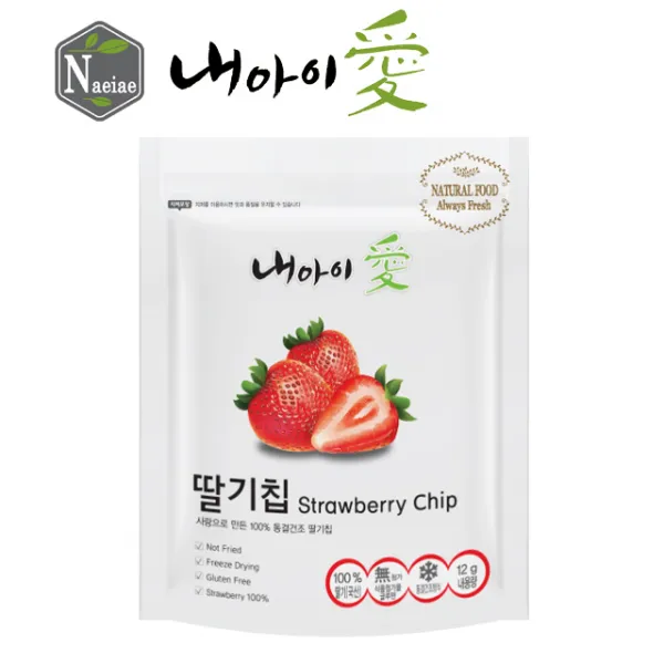 내아이애 유기농 쌀과자 떡뻥 스스로스틱 과일칩 모음 할인전(추가증정 이벤트), 동결건조 과일 딸기칩, 1개
