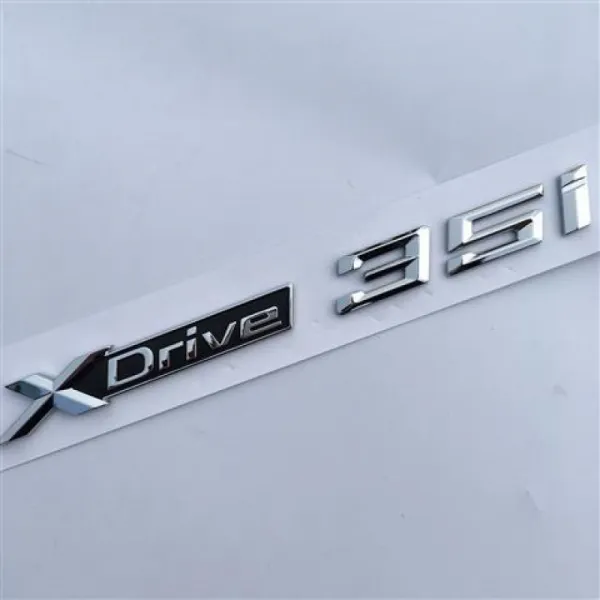 신품 bmw 배기량 표시개장 xdrive35i 문자 블레이드 플레이트 새 x5x6 차량 표시 20i 28i 사이드 마커, xdrive35i싱글