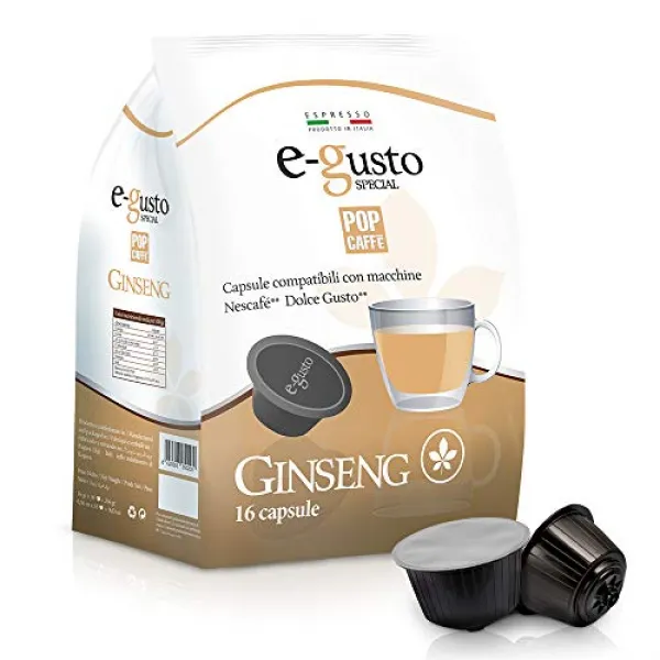 BATTISTINO 팝 카페캡슐 LINEA E 구스토 호환성 돌체 구스토® 향 인삼 페치 16 10 PACCHI-54043, 단일옵션, 단일옵션