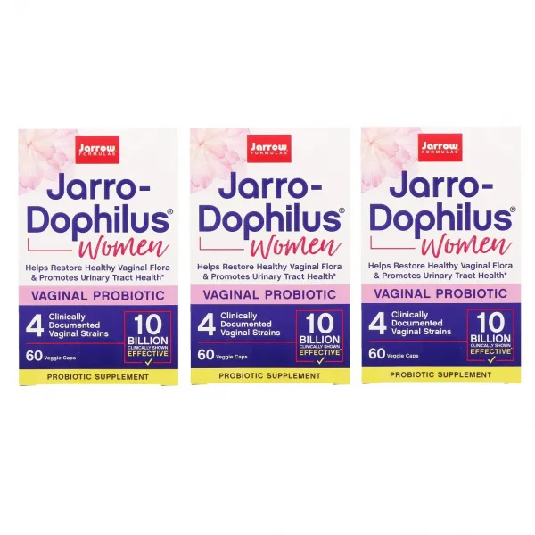 Jarrow Formulas Jarrow-Dophilus 재로우우먼펨-도필러스베지캡, 3개, 60정