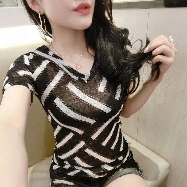 kirahosi 골드문 캐주얼 여성 반팔 티셔츠 블라우스 MMM 184 +스마트 스트랩 증정 BInjlvq