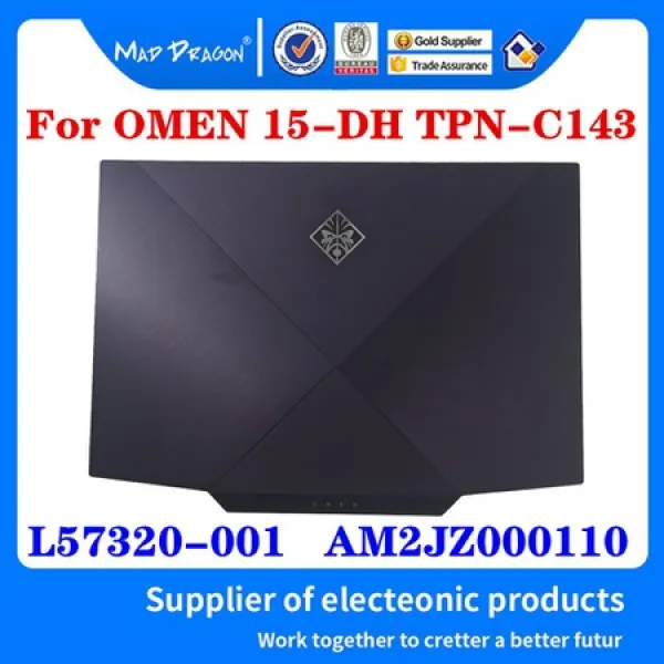 해외 HP OMEN 15-dh 15-dh0000 노트북 TPN-C143 L57320-001 AM2JZ000110 용 새 원본 LCD 후면 뚜껑 뒤 표, One Color_One Size, One Color_One Size, 상세 설명 참조0