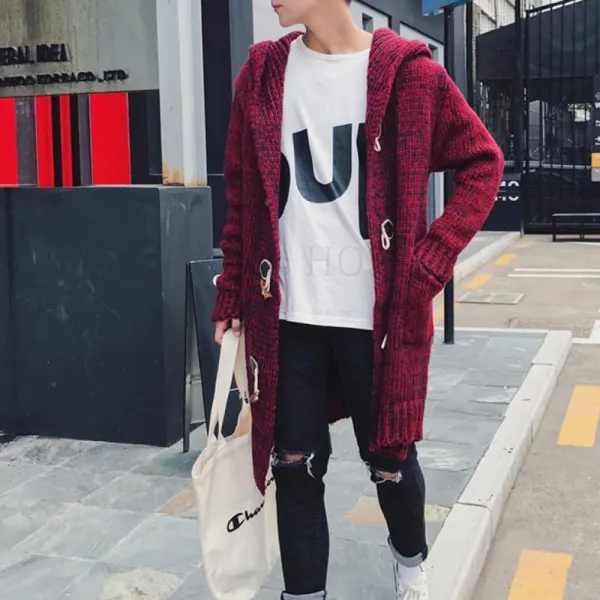 Kirahosi 엠제이 봄 가을 남성 남자 롱 가디건 코트 아우터 점퍼 84 Fobya6