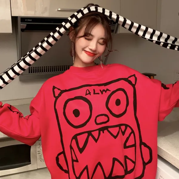 제로의옷장 제로의 옷장 몬스터 오버핏 티셔츠ga0930a06 맨투맨