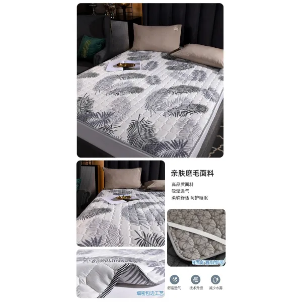 접이식침대매트 정거장 침대매트 소프트매트 침대패드 얇은타입 가정용접이식 1.2미터 싱글더블 1.5미끄럼방지 보호매트, C02-80190cm기숙사 침대