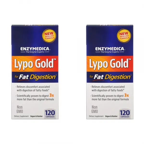 Enzymedica 리포 골드 지방 소화 최적화 120정 2개 120개입
