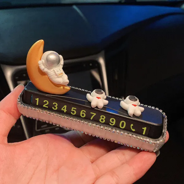 자동차 임시주차 전화번호 번호판 카드릴 히든 큐티 우주인 카캐리어녀 색깔4