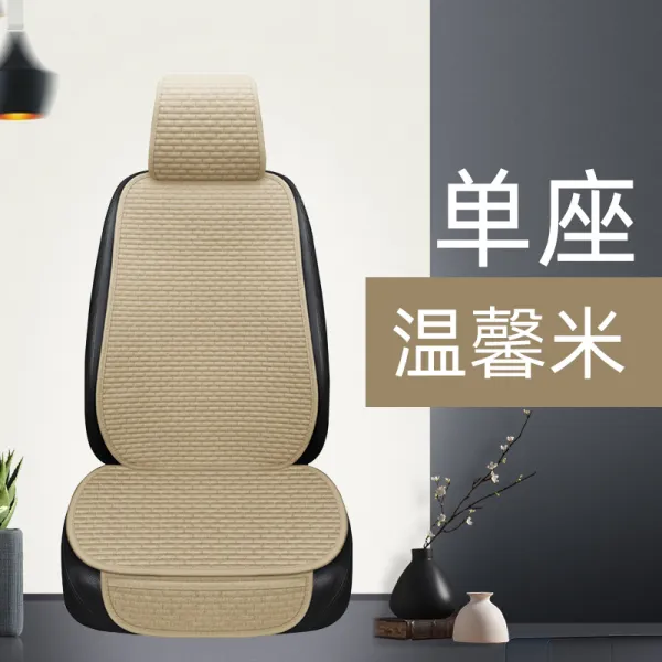 Feb.09 74번 카시트 사계절 범용 아마추어가 운전하는 웨이스트 윈터 시트커버 싱글 3피스 반 시트 쿠션z 따뜻 한 쌀. 단칸방 1 개.