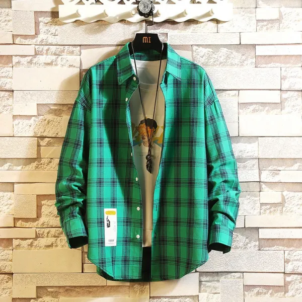 Zuimeiyige 남자 체크무늬 캐주얼 남방 45828956