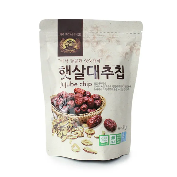 친환경팔도 [GAP] 보은 햇살 대추칩 80gx8봉, 단품