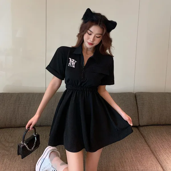 KORELAN 빅사이즈 뚱뚱한 동생 허리 걷어 올리다 날씬하다 혁본풍