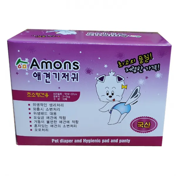 아몬스 애견기저귀 100매, 암컷(초소형)