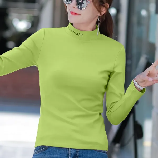 Shishangjf 여성 겨울 베이직이너웨어 목폴라니트 46628320