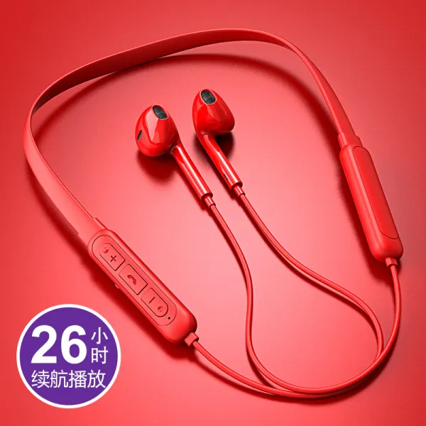 DDJ 소니 블루투스이어폰 운동 무선 러닝 들다 귓등 걸이 귀마개 적용 XPERIA10PLUSZ235 남녀 생통용 핸드폰, 업그레이드 X9Air 레드, 정부측 표기함