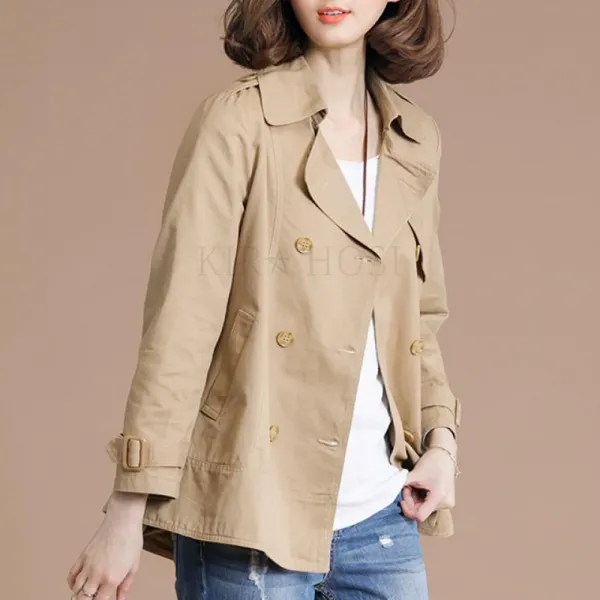 Kirahosi 봄 가을 여성 빅사이즈 코트 예쁜 아우터 의류 30 M1dgr8 카키