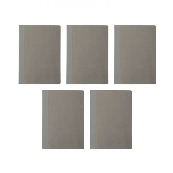 무인양품 MUJI 평평하게 펴지는 노트 A6 방안 5개, 4550002474669, 5개, 라이트그레이