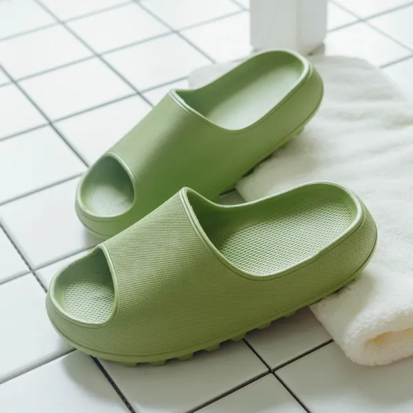 욕실화 물샘 펀칭 빠른건조 통굽 여름슬리퍼 여자소프트 욕실 샤워 미끄럼방지 악취방지 커플용품 실내 홈웨어 남성 C15 멜론색 슈퍼소프트 똥 밟는 느낌 