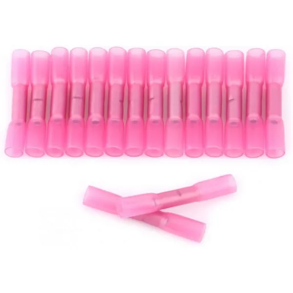 100 Pcs 0.5 1.5 Mm2 Thermor©lectric 커넥터 Thermor©난치성© 불굴의 절연 이득 22 16awg 레드