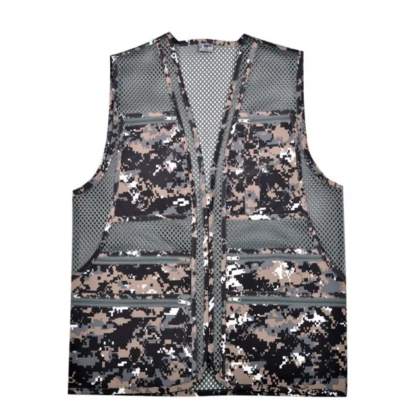 심비오즈 남성 어깨 망사조끼 작업조끼 단체조끼 배달조끼 주머니조끼 택배조끼 디지털그레이