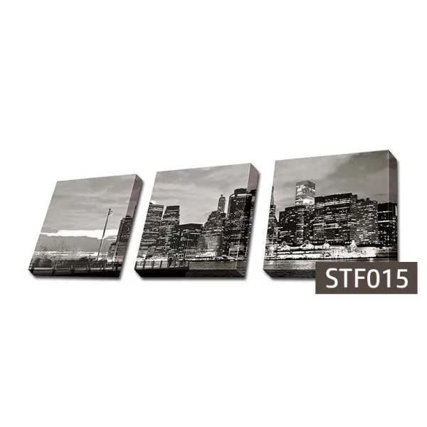 몽차 3분할 캔버스액자 정사각형, STF015