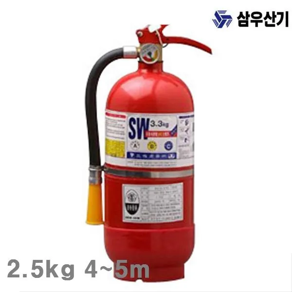 삼우산기 축압식분말소화기 2.5kg 4-5m 12초 4kg (1ea) 간이소화기 차량용소화기 비상소회기 미니소화기 하론소화기 산업안전 접착 윤활 소방안전 소화기, 본상품 선택