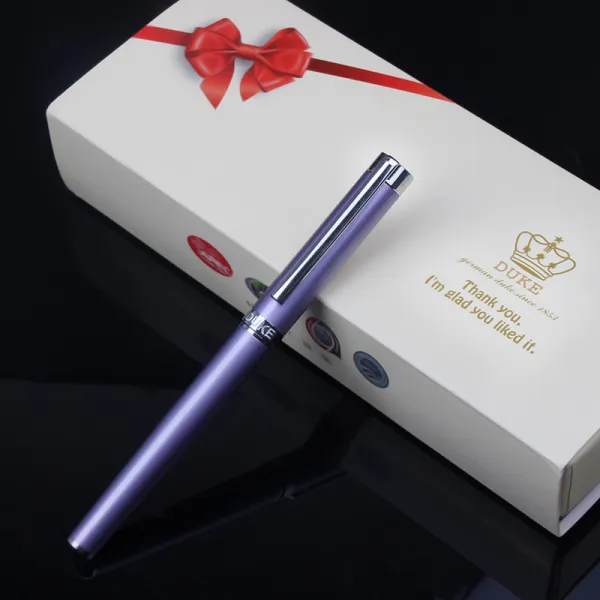 만장 90 순풍 독일 DUKE 공작 사무용드 선물 몸치장함 자금괴 펜 파카잉크, 연보라, 0.5mm