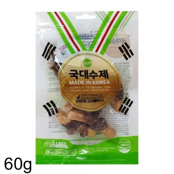 A25 국가대표 수제간식 오리안심 고구마말이 1팩 60g LD1070822, 1, 본상품선택