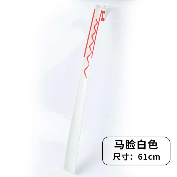 구둣주걱 .신발주걱 슈퍼롱 택배비무료 긴손잡이 가정용 신발 신발스틱 신발솔기 신발벗기 자신발, T01-말 얼굴-화이트색(61cm), 기본