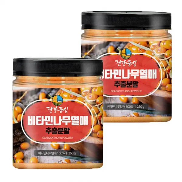 건강중심 20배 농축 비타민나무열매 추출분말 250g, 2개입