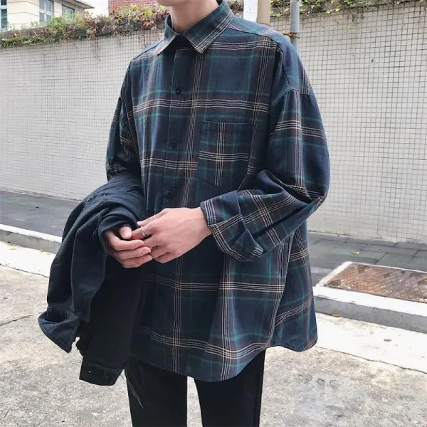 kirahosi 남성 긴팔 트렌드 멋진 셔츠 홍콩스타일 473호+덧신증정 DAzzqpgj