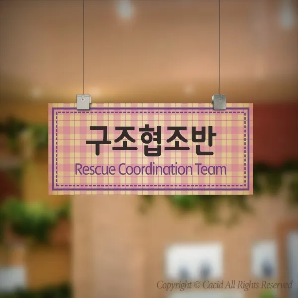 카시드 CLRF112 천정걸이 천장걸이 표찰 표지판 표시판 행잉 팻말 명판 부서명 부서이름 사무실 병원 교회 군부대, 포맥스 300*120mm