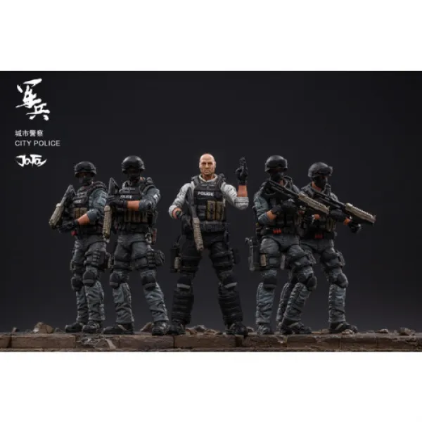 다크 소스 JOYTOY 밀리터리 시리즈 도시 경찰 폭동 경찰력 3.75 군인 모델