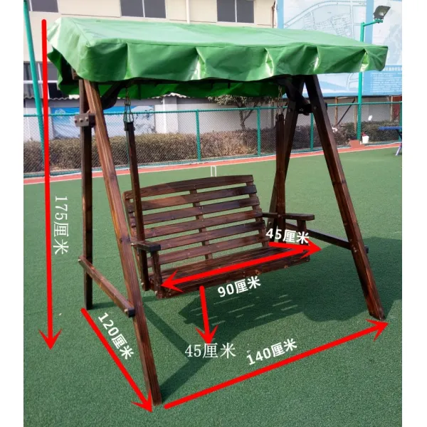 어반30 야외 흔들 그네 테라스 의자 방부 원목 발코니 요람 정원 바구니, 각목대가 그네를 이고 꽃을 보내다