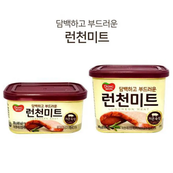 J Mall 저온숙성!! 동원 런천미트 햄 통조림 담백한 맛 4개 340g