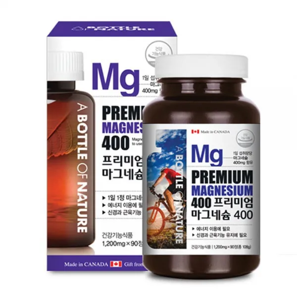 캐나다 마그네슘 마그비 Mg 눈밑떨림 안면경련 눈떨림 입떨림 손발 다리 저림 경련 근육수축 피로회복 체력강화 도움, 1병, 90정(3개월분)