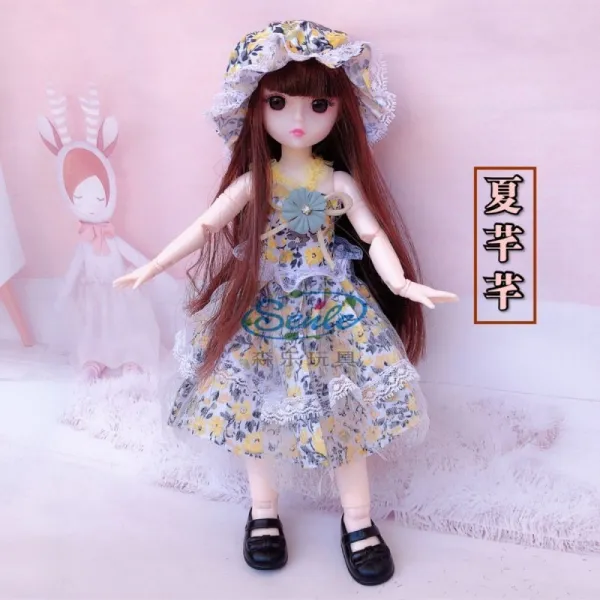 맹아 30 센치 이몬스 공주 3D 진짜 눈 21 관절 6부 BJD 인싸템, 여름 초목이 무성함 그림참조 전체 인형  20  （선물