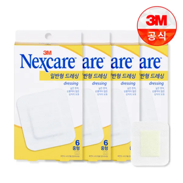 [멸치쇼핑]3M 넥스케어 일반 드레싱 중형 밴드 6매 x 4개, 상세페이지 참조