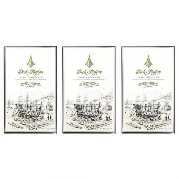 Dick Taylor Chocolate 딕 테일러 초콜릿 바 3팩 노처너 블렌드 Bars 3 Pack Northerner s Blend, 단일상품