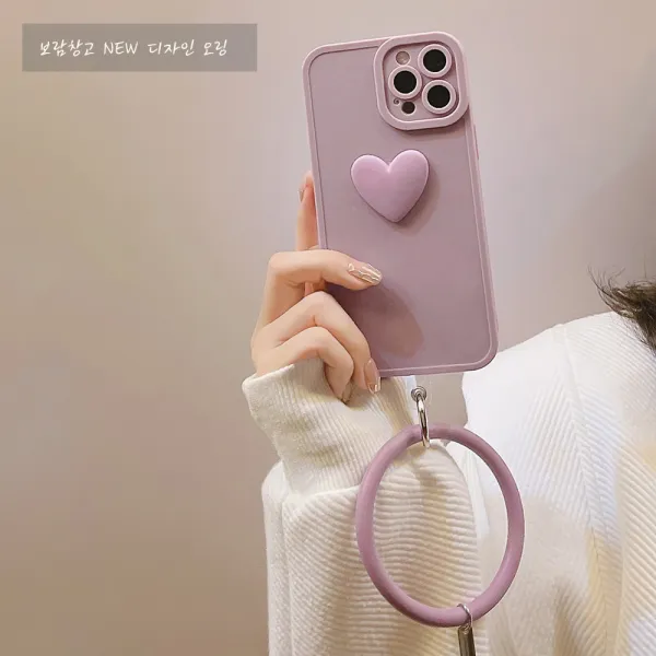 보람창고 핸드폰 스트랩 손목 핑거스트랩 줄 고리 고무링 오링 갤럭시 아이폰 폰스트랩, 8.퍼플